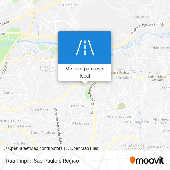 Rua Piripiri mapa