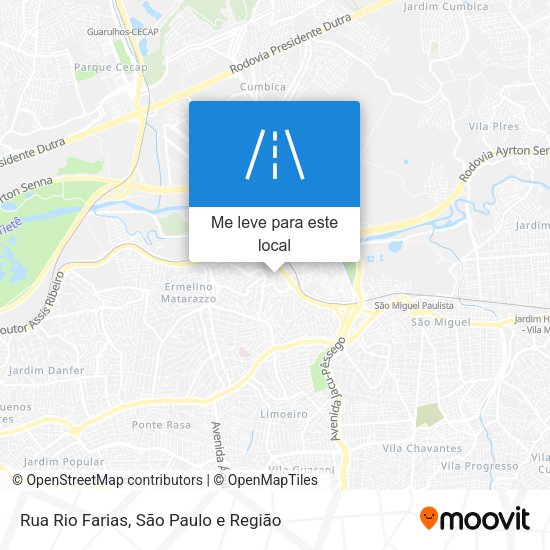 Rua Rio Farias mapa