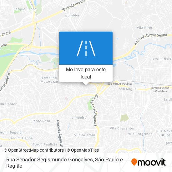 Rua Senador Segismundo Gonçalves mapa