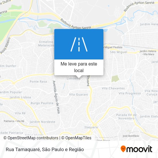 Rua Tamaquaré mapa