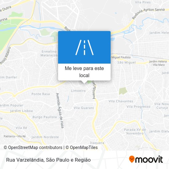 Rua Varzelândia mapa