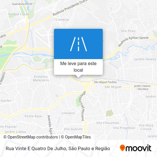 Rua Vinte E Quatro De Julho mapa