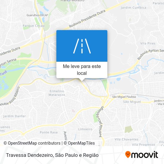 Travessa Dendezeiro mapa