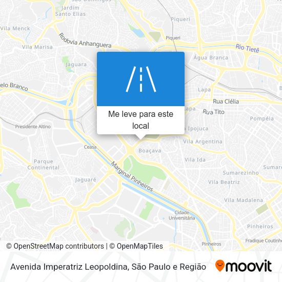 Avenida Imperatriz Leopoldina mapa