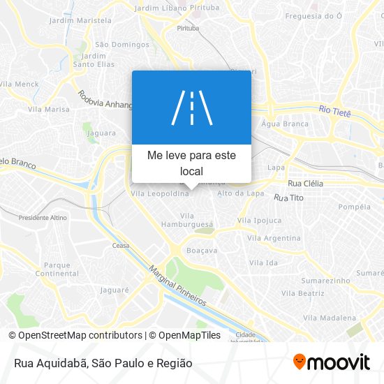 Rua Aquidabã mapa