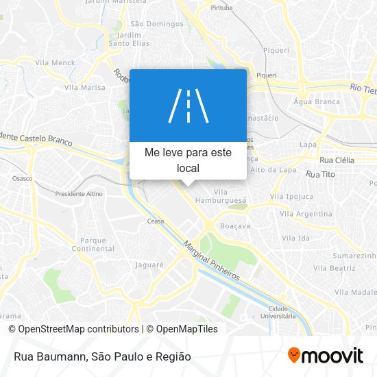 Rua Baumann mapa