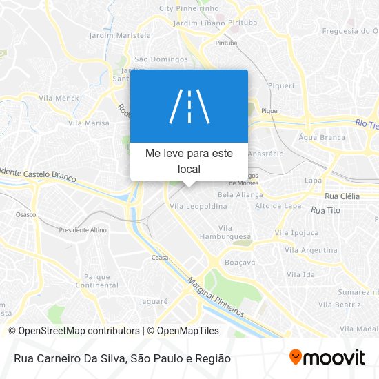 Rua Carneiro Da Silva mapa