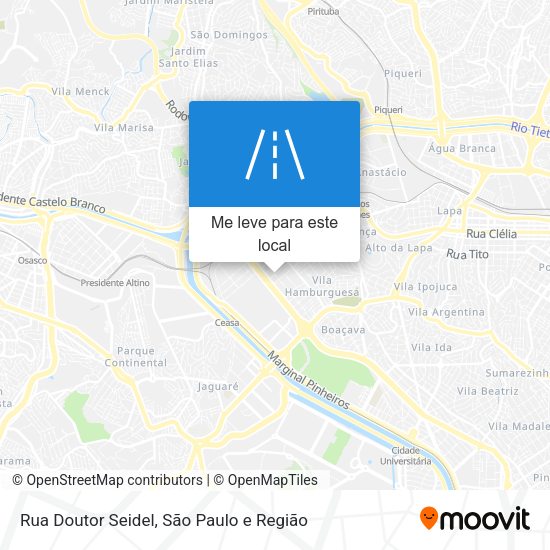 Rua Doutor Seidel mapa