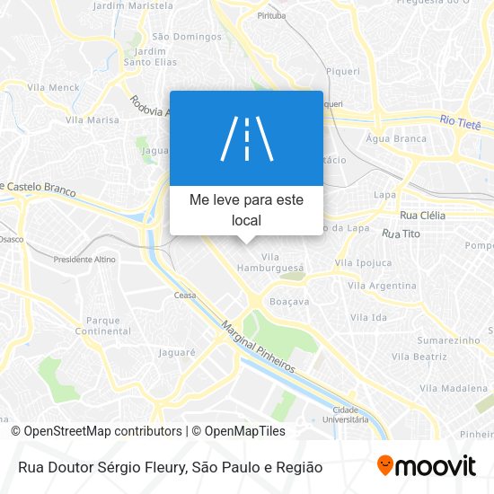 Rua Doutor Sérgio Fleury mapa