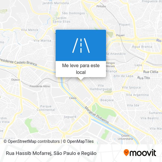 Rua Hassib Mofarrej mapa