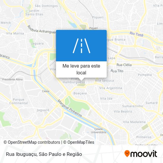Rua Ibuguaçu mapa