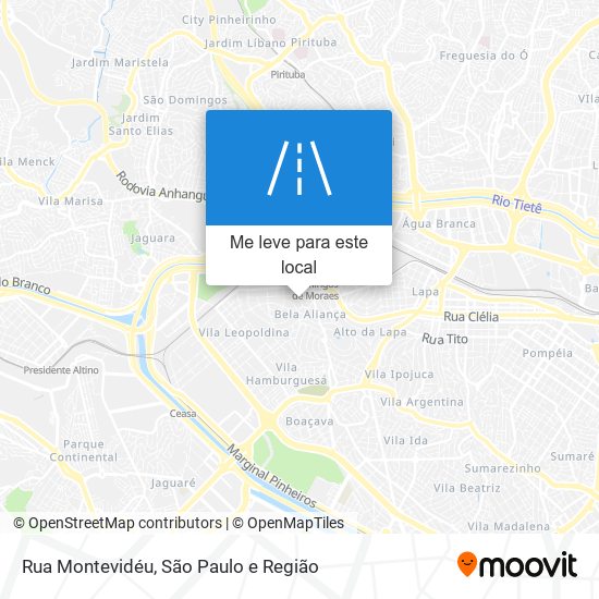 Rua Montevidéu mapa