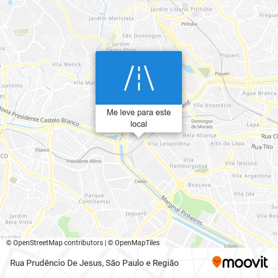 Rua Prudêncio De Jesus mapa