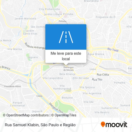 Rua Samuel Klabin mapa