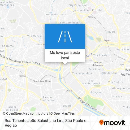 Rua Tenente João Salustiano Lira mapa