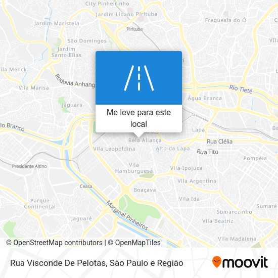 Rua Visconde De Pelotas mapa