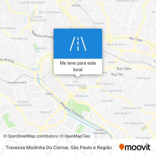 Travessa Modinha Do Cismar mapa