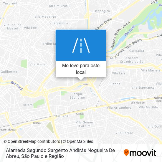 Alameda Segundo Sargento Andirás Nogueira De Abreu mapa