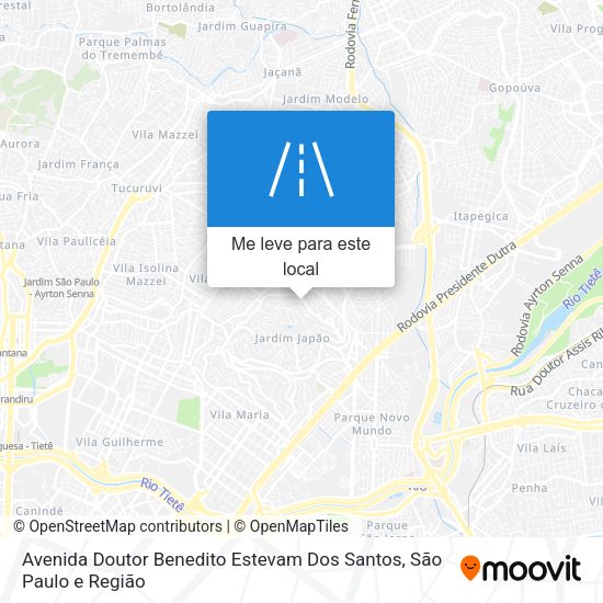 Avenida Doutor Benedito Estevam Dos Santos mapa
