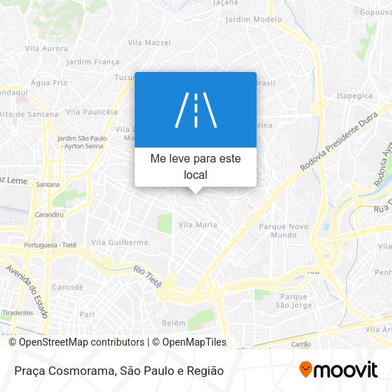 Praça Cosmorama mapa