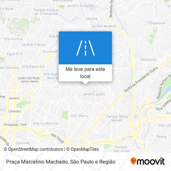 Praça Marcelino Machado mapa