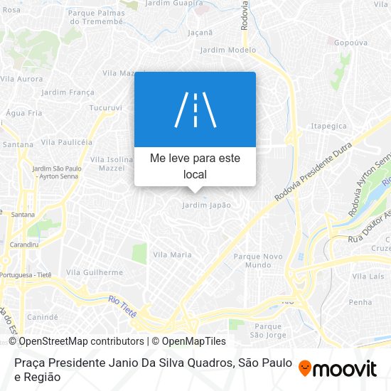 Praça Presidente Janio Da Silva Quadros mapa