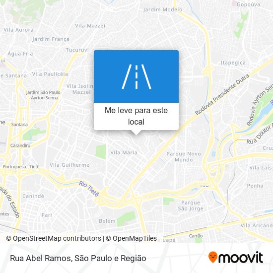 Rua Abel Ramos mapa