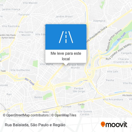 Rua Balaiada mapa