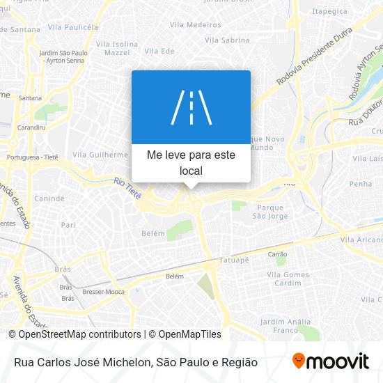 Rua Carlos José Michelon mapa