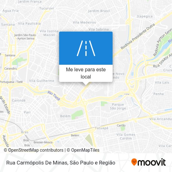 Rua Carmópolis De Minas mapa