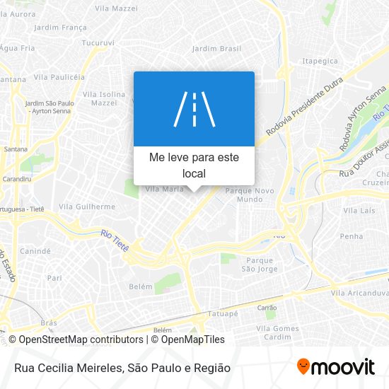 Rua Cecilia Meireles mapa