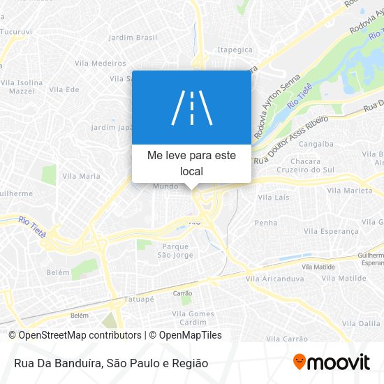 Rua Da Banduíra mapa