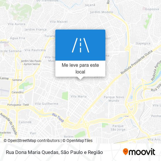 Rua Dona Maria Quedas mapa