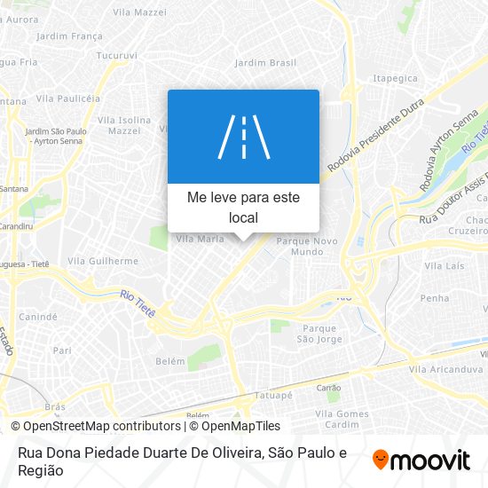 Rua Dona Piedade Duarte De Oliveira mapa