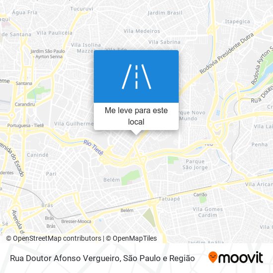 Rua Doutor Afonso Vergueiro mapa