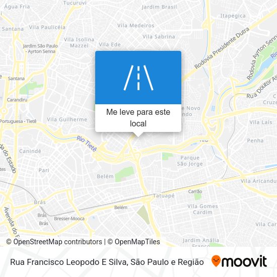 Rua Francisco Leopodo E Silva mapa