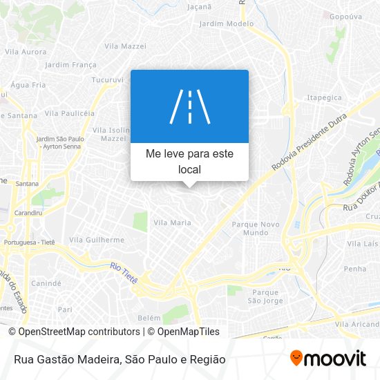 Rua Gastão Madeira mapa