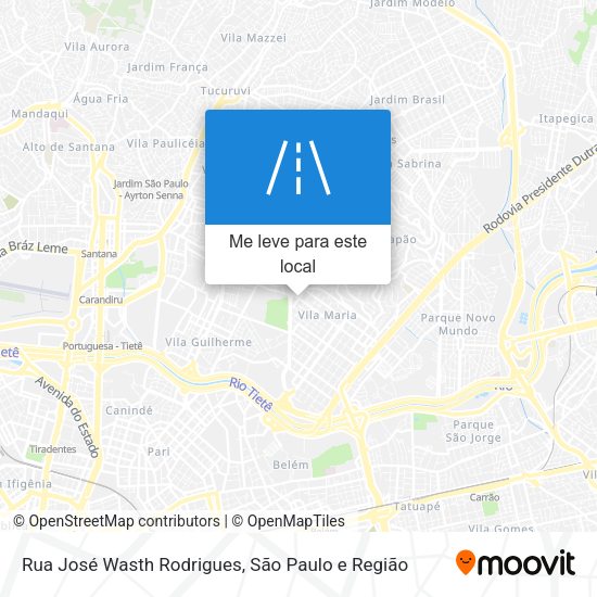 Rua José Wasth Rodrigues mapa