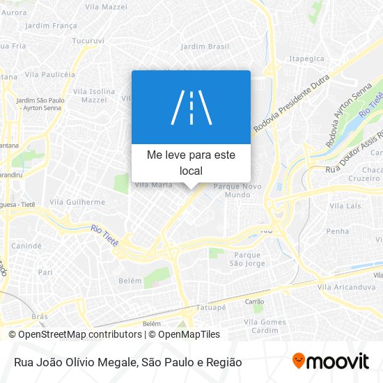 Rua João Olívio Megale mapa