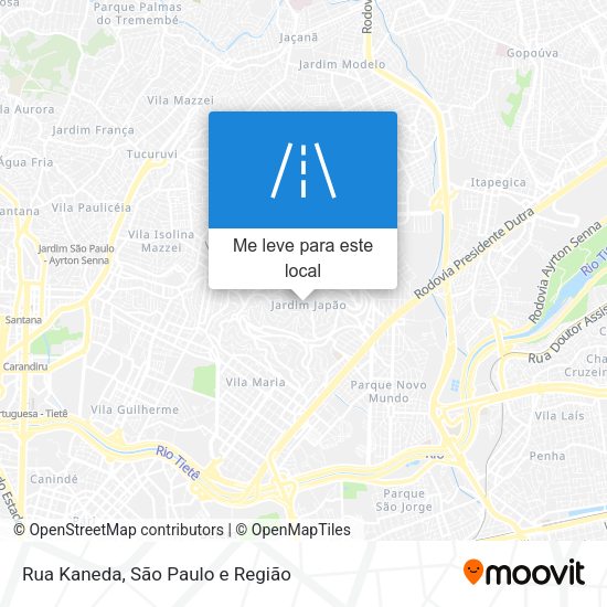 Rua Kaneda mapa