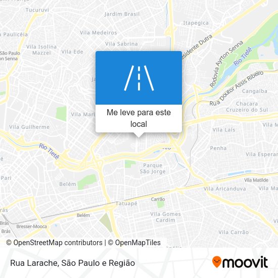 Rua Larache mapa