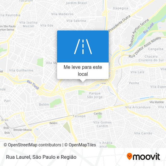 Rua Laurel mapa