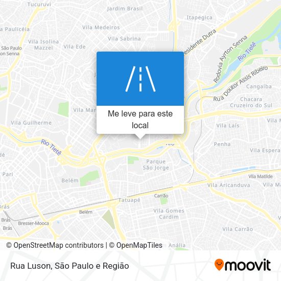 Rua Luson mapa