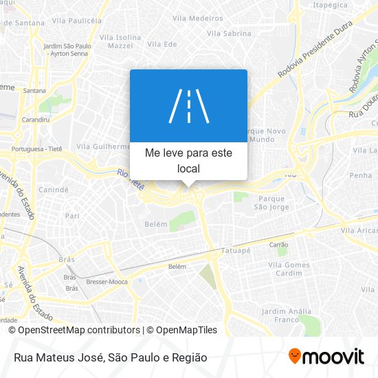 Rua Mateus José mapa