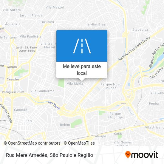 Rua Mere Amedéa mapa