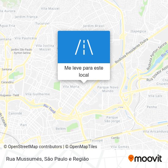 Rua Mussumés mapa