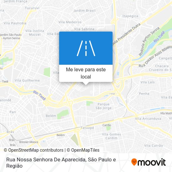 Rua Nossa Senhora De Aparecida mapa