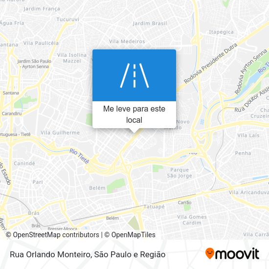 Rua Orlando Monteiro mapa