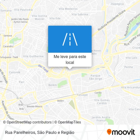 Rua Parelheiros mapa