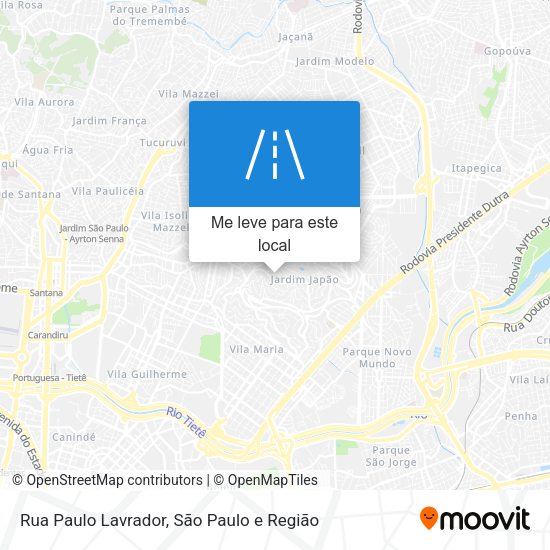 Rua Paulo Lavrador mapa